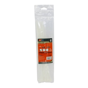 Fascette farmacavo in nylon Emi - 300x3,6 mm - colore Bianco - 8107761 (conf.40)
