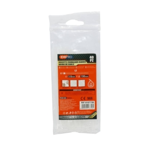Fascette farmacavo in nylon Emi - 150x3,6 mm - colore Bianco - 8107758 (conf.40)