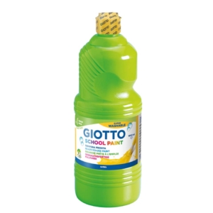 Tempera pronta GIOTTO School Paint in flacone 1 litro Verde cinabro - F535511