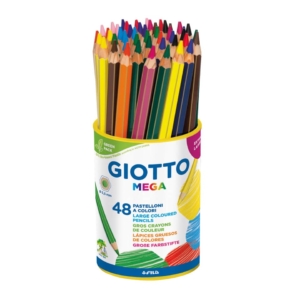 Matite colorate GIOTTO Mega Colori Assortiti - Ømina 5,5 mm - F518100 (conf.48)