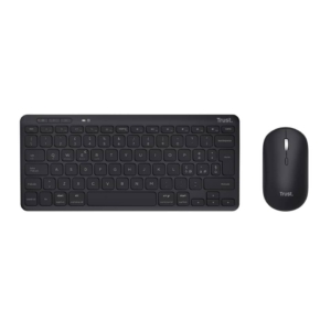 Set tastiera e mouse wireless ricaricabile con ricevitore Trust Lyra Nero 24844
