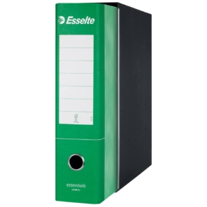 Raccoglitore ufficio con custodia Verdi Esselte Essentials G75 23x33 cm - Registratori protocollo dorso 8 cm