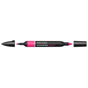 Pennarello Winsor&Newton Promarker doppia punta fine-scalpello 2,5-0,5mm - neon elettric pink - 0205406