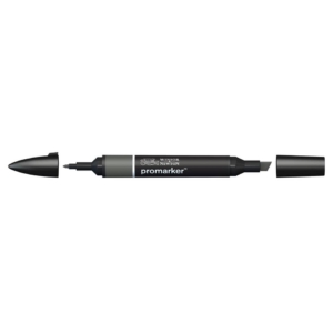 Pennarello Winsor&Newton Promarker doppia punta fine-scalpello 2,5-0,5mm - ice grey 7 - 0203378