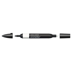 Pennarello Winsor&Newton Promarker doppia punta fine-scalpello 2,5-0,5mm - warm grey 00 - 0203369