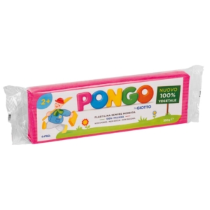 Panetto di plastilina vegetale modellabile 350gr Pongo Magenta F603511