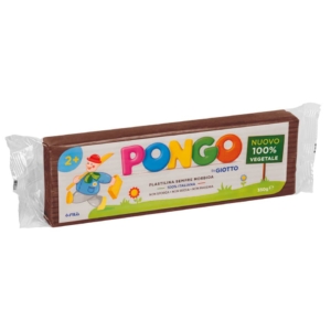 Panetto di plastilina vegetale modellabile 350gr Pongo Marrone F603506