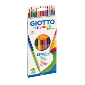 Matite bicolore GIOTTO Stilnovo Colori Assortiti - Ømina 3,3 mm - F256900 (conf.12)
