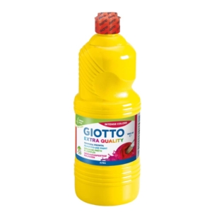 Tempera a base d'acqua GIOTTO Extra Quality flacone 1 litro Giallo scuro F53340300