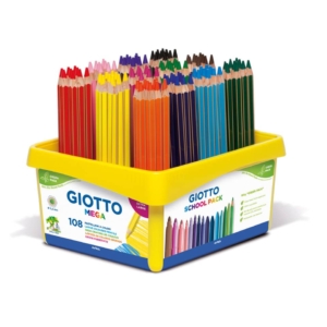 Matite colorate GIOTTO Mega Colori Assortiti - Ømina 5,5 mm - F523500 (conf.108)