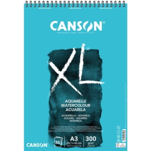 Blocco spiralato Canson Aquarelle XL 30 fogli bianchi - 300g/m² - A3 C400039171