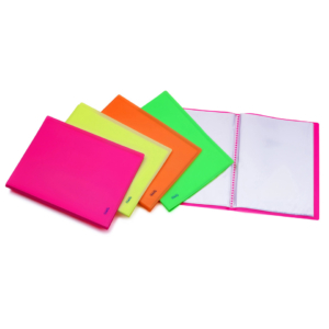 Portalistini in PPL Favorit Neon Assortiti 22x30 cm lisci - 40 buste interne fisse - 100460904