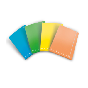 Cartella con elastico Pigna Monocromo - A4 26x35,5 cm - dorso 1,2 Colori Assortiti Fluo - 0227903