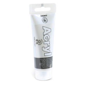 Colore acrilico Primo in tubetto in polietilene 75 ml Argento 420TA75910
