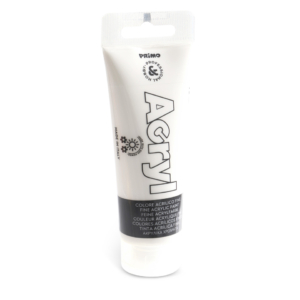 Colore acrilico Primo in tubetto in polietilene 75 ml Bianco 420TA75100