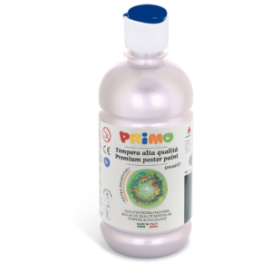 Tempera brillante in bottiglia in PET Primo Primi Passi 500 ml Argento 201TL500910