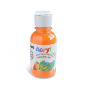 Colore acrilico Primo in bottiglia PET con tappo dosatore 125 ml Arancio - 402TA125250
