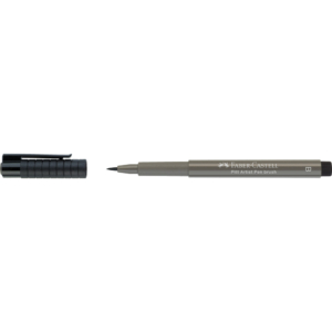 Penna a china Pitt Artist Pen brush Faber-Castell colore Grigio caldo IV - 167473 (conf.10)