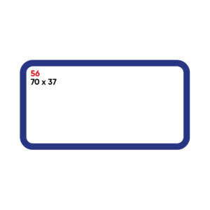 Etichette bianche permanenti Markin Copiatabu 70x37 mm bordata - X11056 (conf.100 fogli)