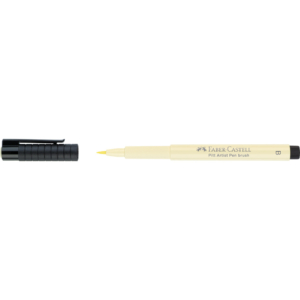 Penna a china Pitt Artist Pen brush Faber-Castell colore Avorio - 167403 (conf.10)