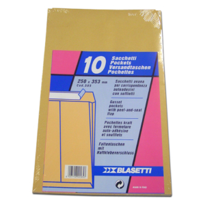 Buste a sacco Blasetti Mondex Avana - 120g/m² - 250x353 mm - 585 (conf.10)