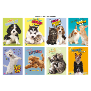 Maxi quaderni Blasetti Cuccioli formato A4 carta 100g/m² - 18+1 fogli - rigatura B - 8617 (conf.10)