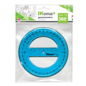 Goniometro circolare IKona+ 360° - Ø12 cm - Azzurro Trasparente - 551