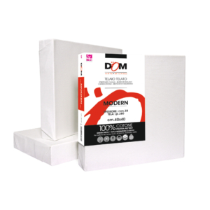 Tela per pittura DOM Modern 380gr bordo 38 mm - 40x40 cm - 356/4040