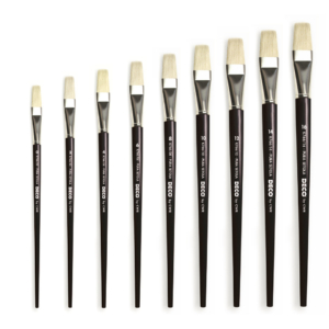 Pennelli Deco manico corto punta piatta - N° 10 - K577/10 (conf.12)