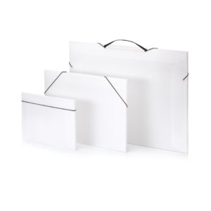Valigetta polionda Favorit Portfolio in PPL neutro con elastico 72,5x52,5x1 cm - 100501112