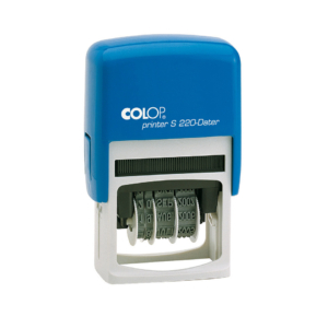 Timbro Colop S220 autoinchiostrante datario - carattere 4x25 mm datario piastra non personalizzabile - S 220BLS