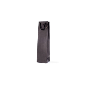 Borse portabottiglie in carta Kraft Decoration nera - 10x9x39 cm - BCA334N (conf.10)