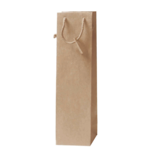 Borse portabottiglie in carta Kraft Decoration Avana - 10x9x39 cm - BCA334NA -13 (conf.10)