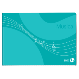 Album musica pentagrammato BM formato 17x24 - 32 fogli 90g/m² - 100230