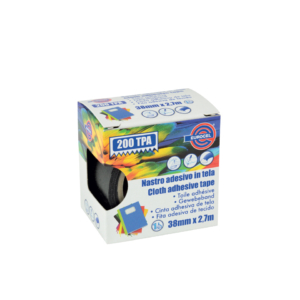 Nastro adesivo telato Eurocel formato 38 mm x 2,7 m - colore nero 016714314