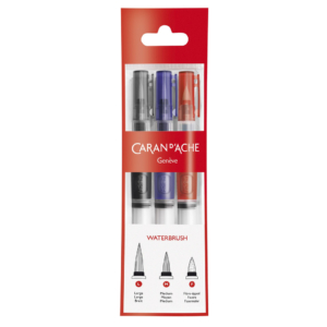 Pennelli con serbatoio Carand'Ache - punte assortite 115303 (conf.3)