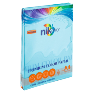 Carta colorata colori forti formato A4 Nikoffice 5 Colori Assortiti forti 200g/m² 100 fogli