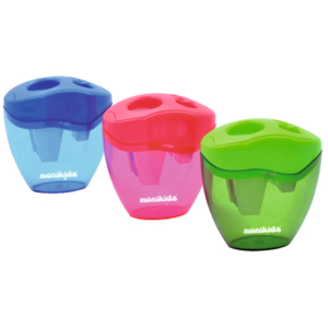 Temperamatite a 3 fori con serbatoio Nikoffice Colori Assortiti - 12NIK036