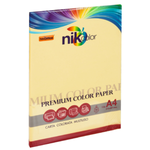 Carta colorata colori pastello formato A4 Nikoffice 5 Colori Assortiti pastello 80g/m² - 100 fogli - 23NIK095