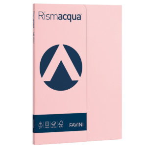Carta colorata Favini Rismacqua colori tenui 90g/m² A4 - risma da 100 fogli Rosa - A69S144