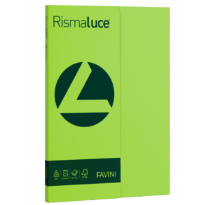 Carta colorata Favini Rismaluce colori forti 200g/m² A4 - risma da 50 fogli Pistacchio - A69M544