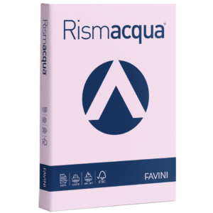 Carta colorata Favini Rismacqua colori tenui 200g/m² A4 - risma da 125 fogli Lilla - A679104