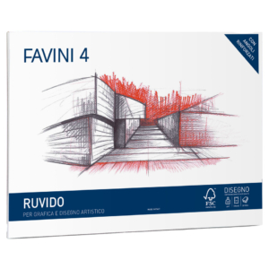 Album da disegno Cartangolo Favini 4 f.to 33x48 cm - 220g/m² ruvido neutro - A168503 (conf.20 fogli)
