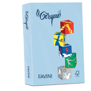 Carta colorata Favini Le Cirque A4 160g/m² colori tenui - Azzurro - A747304 (risma da 250 fogli)
