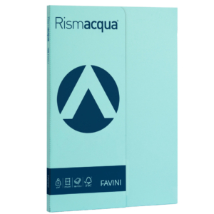Carta colorata Favini Rismacqua colori tenui 90g/m² A4 - risma da 100 fogli Celeste - A69T144