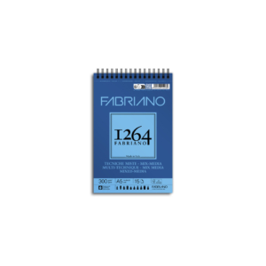 Blocco spiralato tecniche miste Fabriano 1264 - 300g/m² A5 - 15 fogli 19100642
