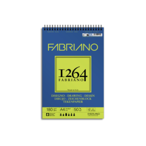 Blocco da disegno spiralato 1264 180g/m² - 50 fogli A4 - 19100646