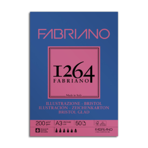 Blocco collato Fabriano Illustrazione 200g/m² - 50 fogli A3 - 19100655