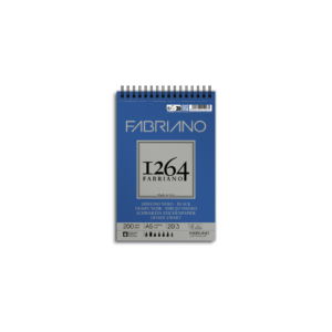 Blocco da disegno spiralato 1264 200g/m² - 40 fogli neri A5 - 19100651