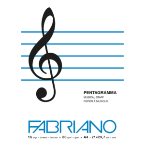 Album musica Fabriano 16 fogli - 80g/m² formato A4 - 19100378